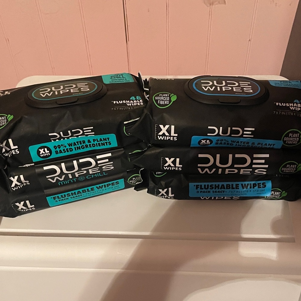 Dude Wipes XL Flushable Wipes bundle